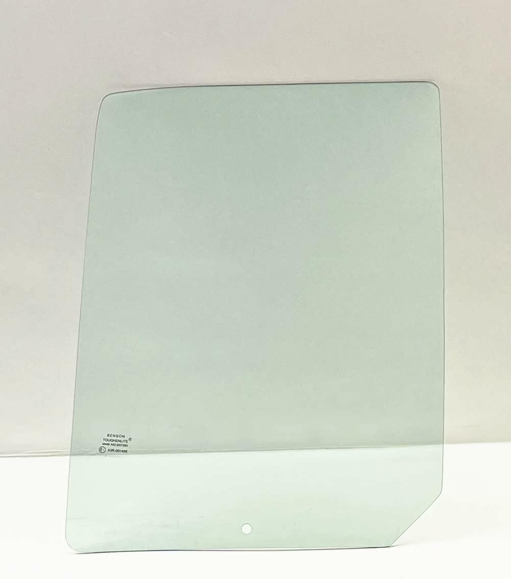 With Bottom Hole Style Clear Tempered Driver Left Side Rear Door Window Door Glass Compatible with Jeep Liberty 2006-2007 Models