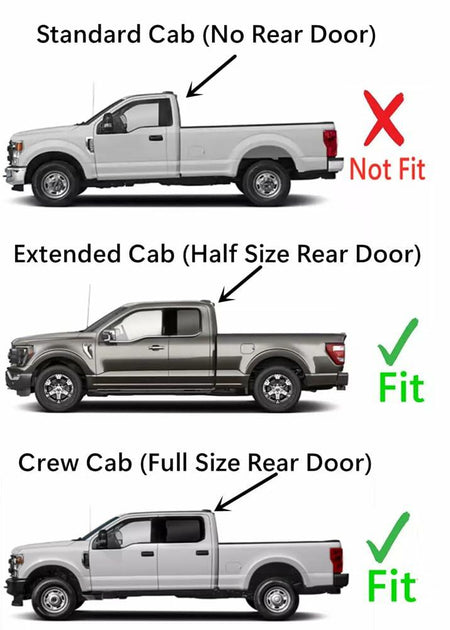 Heated Power Back Slider Back Window Back Glass Privacy Compatible with Ford F-Series F150 Pickup 2015-2020 Models