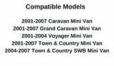 Passenger Right Side Rear Sliding Cargo Door Window Door Glass Compatible with Dodge Caravan/Dodge Grand Caravan/Chrysler Town & Country 2001-2007 Models/Chrysler Voyager 2001-2004 Models
