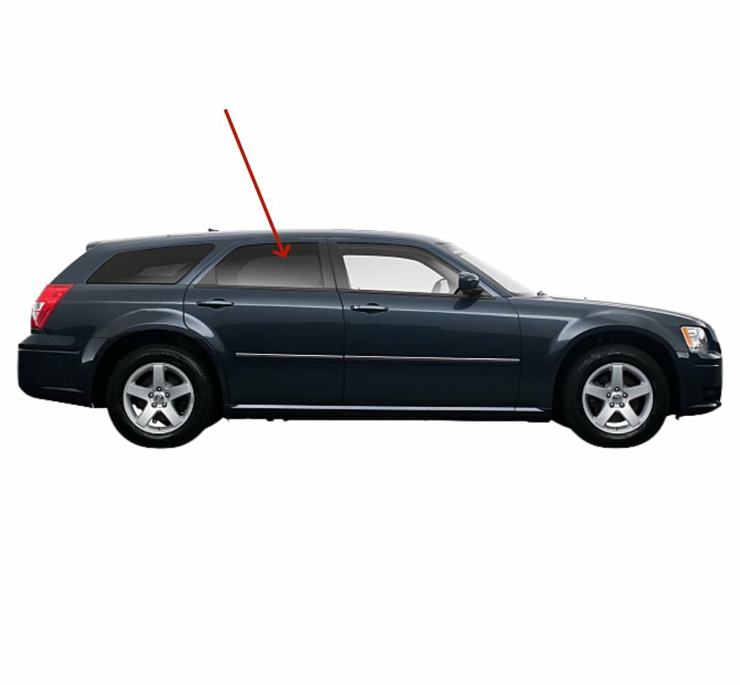 Privacy Passenger Right Side Rear Door Window Door Glass Compatible with Chrysler 300/Dodge Magnum 2005-2010 Models