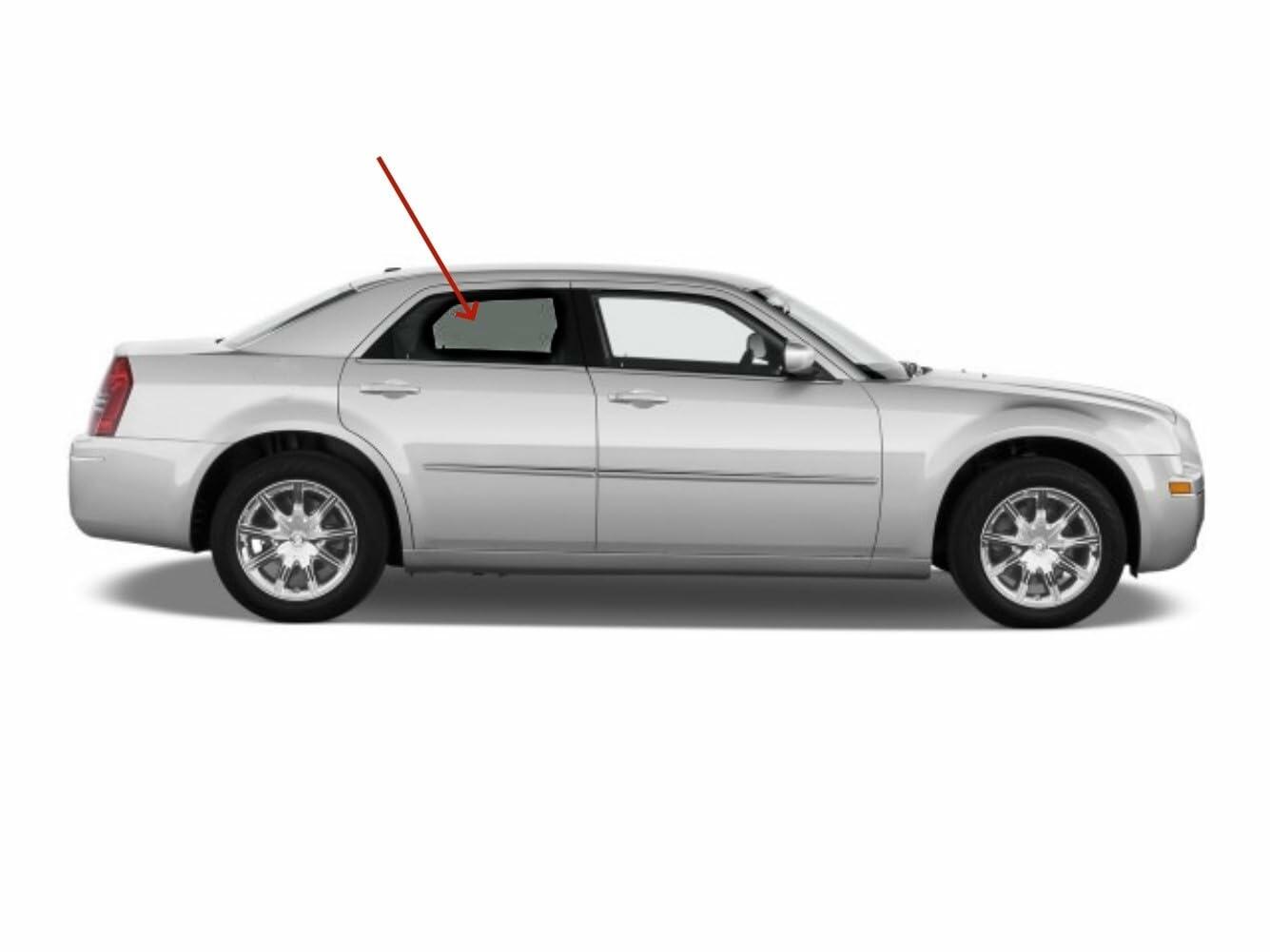 Privacy Passenger Right Side Rear Door Window Door Glass Compatible with Chrysler 300/Dodge Magnum 2005-2010 Models