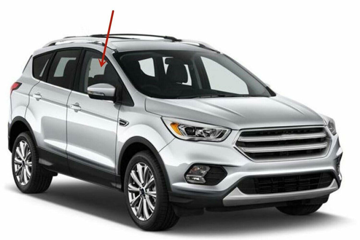 Tempered Passenger Right Side Front Door Window Door Glass Compatible with Ford Escape 2013-2019 Models