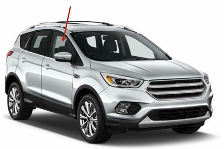 Tempered Passenger Right Side Front Door Window Door Glass Compatible with Ford Escape 2013-2019 Models