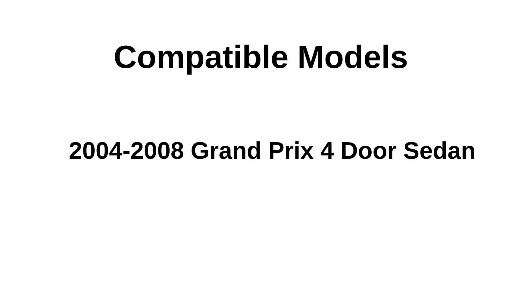 Passenger Right Side Front Door Glass Compatible with Pontiac Grand Prix 2004-2008 Models