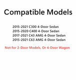 4MM Tempered Passenger Right Side Front Door Window Door Glass Compatible with Mercedes Benz C300 C400 C43AMG C63AMG 2015-2021 4-Door Sedan Models