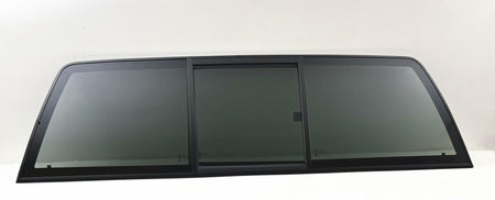 Manual Slider Back Window Back Glass Compatible with GMC Sierra / Chevrolet Silverado 1500 1500HD 1999-2013 & 2500 2500HD 3500 3500HD 1999-2014 & Classic 2007 Models