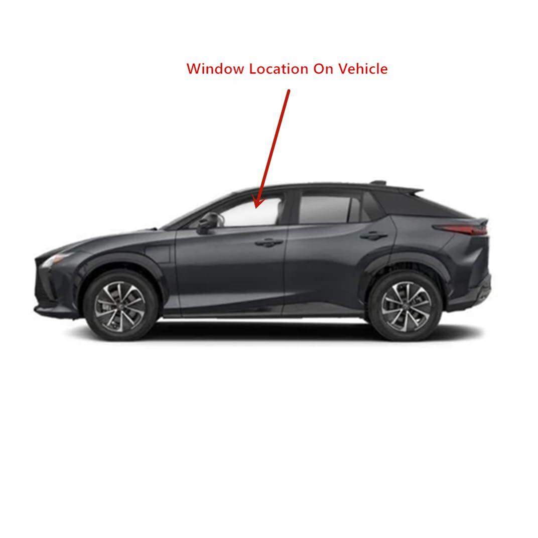 Tempered Driver Left Side Front Door Window Door Glass Compatible with Lexus RZ300e RZ450e 2023-2025 Models