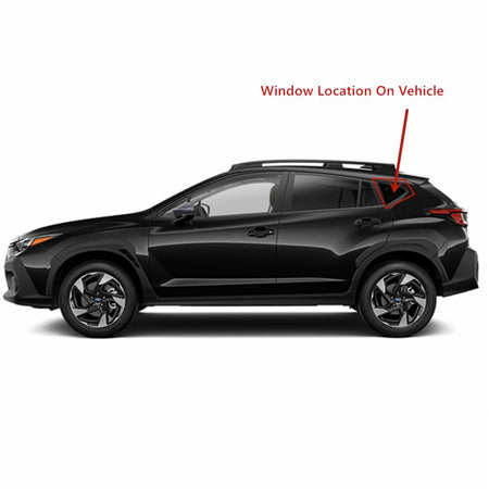Tempered Driver Left Side Quarter Window Quarter Glass Compatible with Subaru Crosstrek 2024-2026 Models