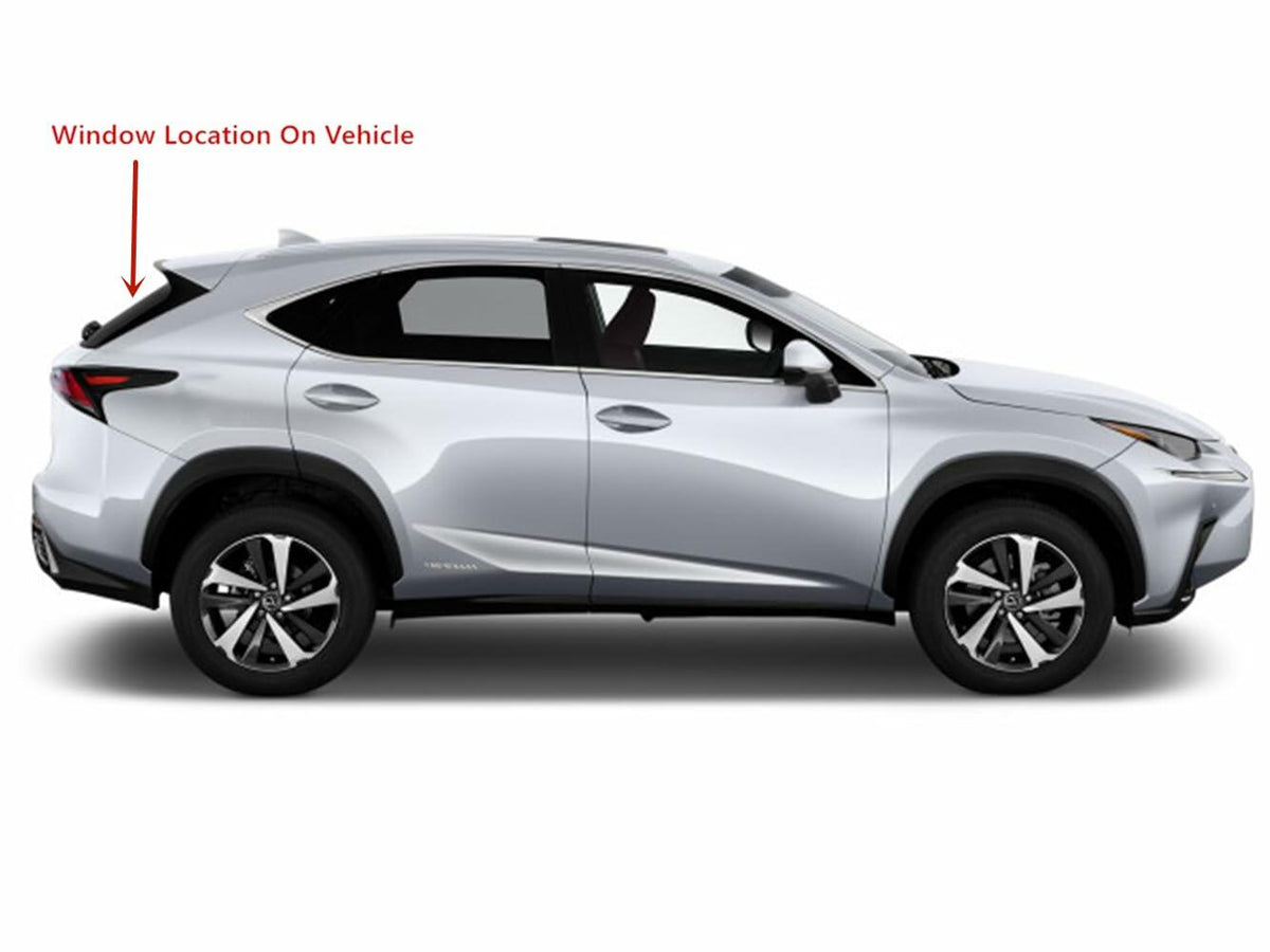 Heated Back Tailgate Window Back Glass Compatible with Lexus NX200t 2015-2017 Models / NX300 2018-2021 Models / NX300h 2015-2021 Models