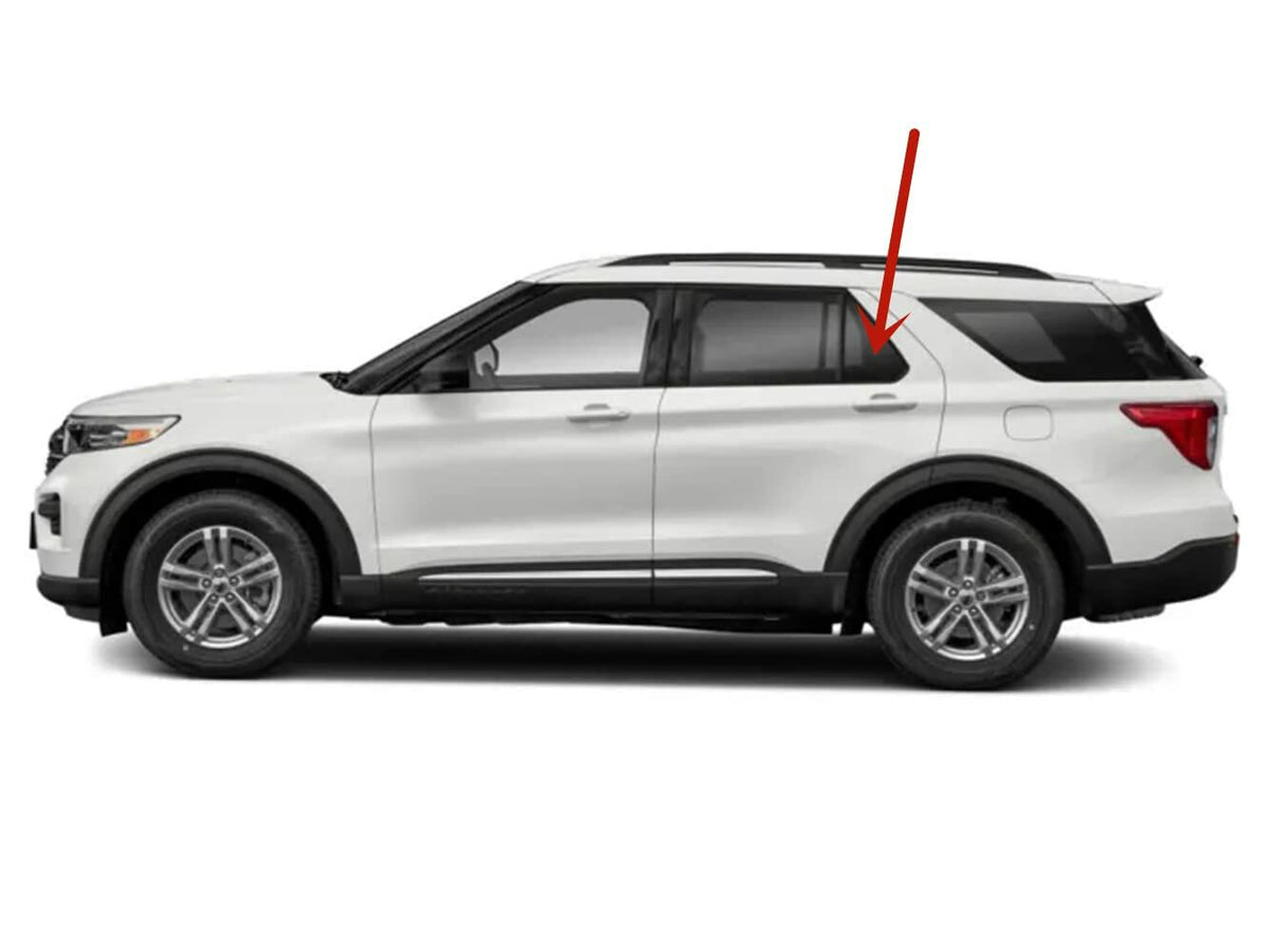 OE Privacy Driver Left Side Rear Vent Window Vent Glass Compatible with Ford Explorer 2020-2026 Models