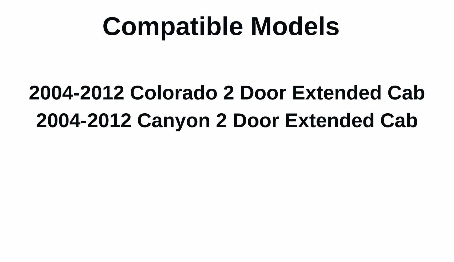 Passenger Right Side Rear Door Window Door Glass Compatible with Chevrolet Colorado/GMC Canyon 4 Door Crew Cab 2004-2012 Models