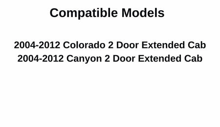 Passenger Right Side Rear Door Window Door Glass Compatible with Chevrolet Colorado/GMC Canyon 4 Door Crew Cab 2004-2012 Models