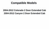 Passenger Right Side Rear Door Window Door Glass Compatible with Chevrolet Colorado/GMC Canyon 4 Door Crew Cab 2004-2012 Models
