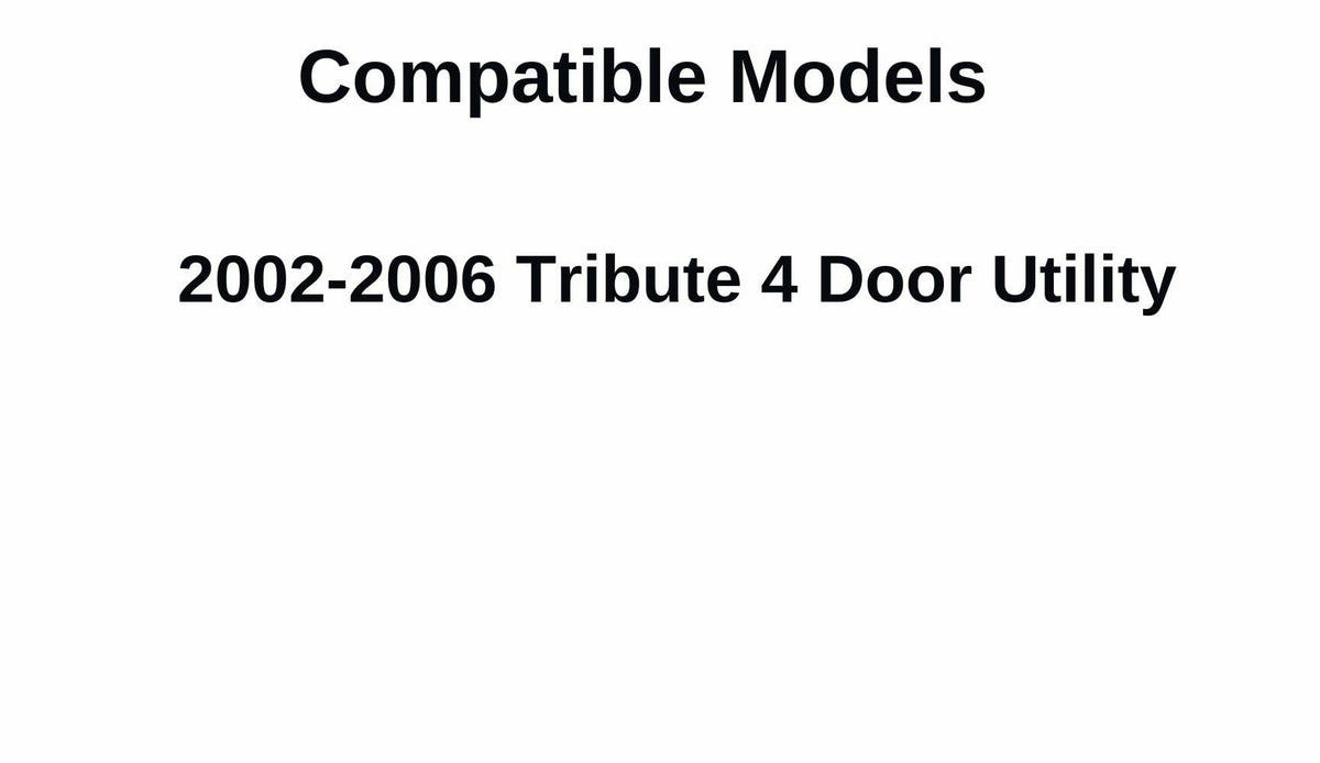 Driver Left Side Quarter Window Glass Compatible with Mazda Tribute 2002-2006 Models