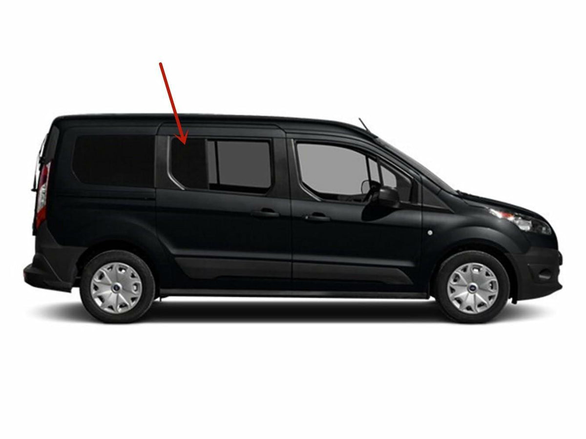 Passenger Right Side Rear Vent Window Vent Glass Compatible with Ford Transit Connect Long Wheel Base Mini Van 2014-2023 Models