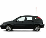 Driver Left Side Quarter Window Quarter Glass Compatible with Ford Focus 4 Door Hatchback 2002-2007 Models