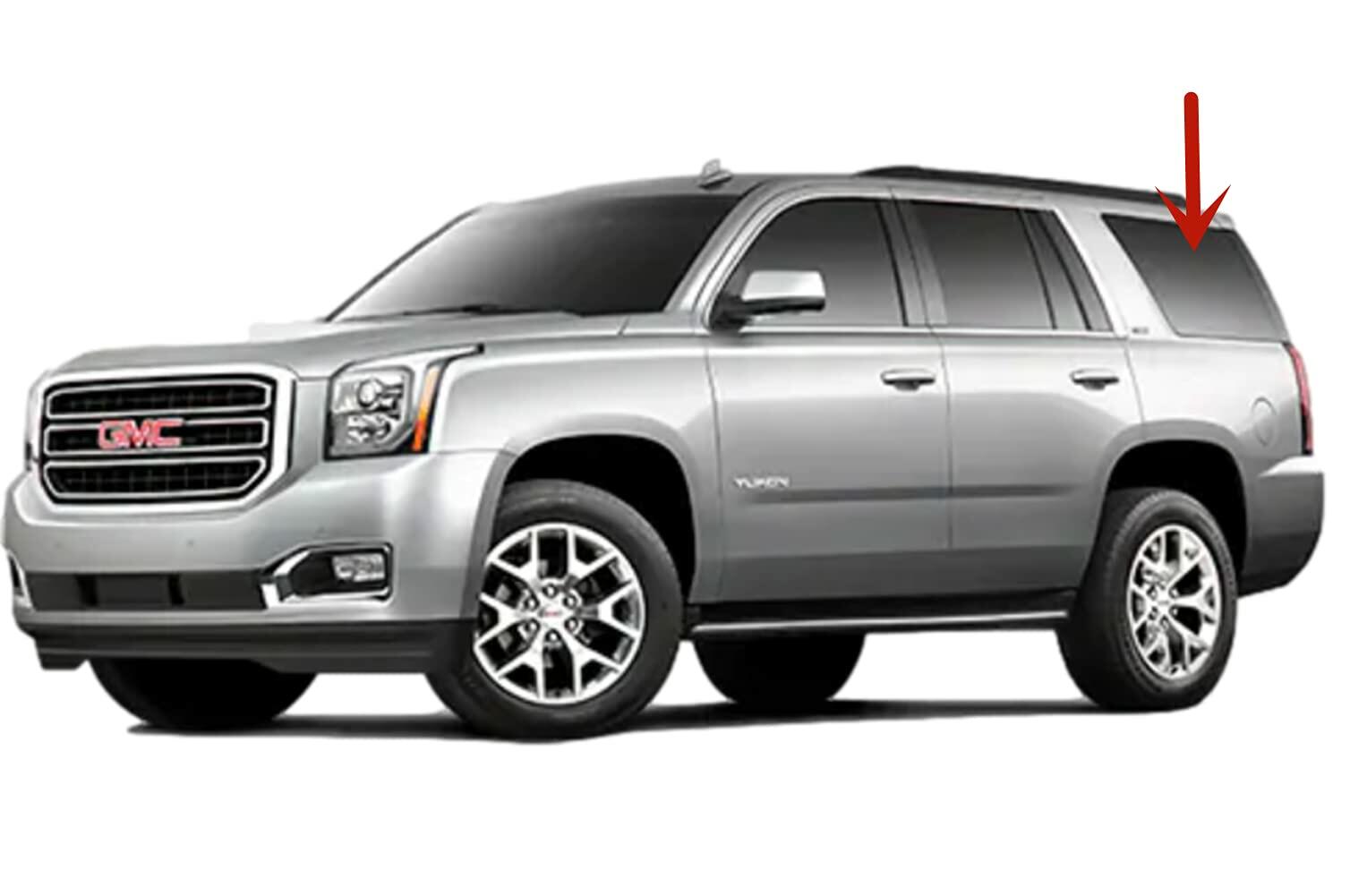 Driver Left Side Quarter Glass Quarter Window W/Alarm Feature Compatible with Cadillac Escalade/Chevrolet Tahoe/GMC Yukon 2015-2020 Models