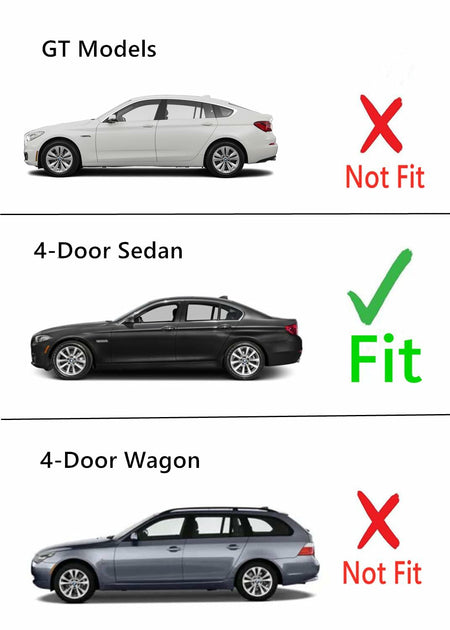 Heated Back Window Back Glass Compatible with BMW 528 528i 535 535d 535i 550 550i M5 4 Door Sedan 2011-2016 Models