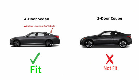 Back Glass Back Window Heated Compatible with Hyundai Genesis 4 Door Sedan 2015-2016 Models