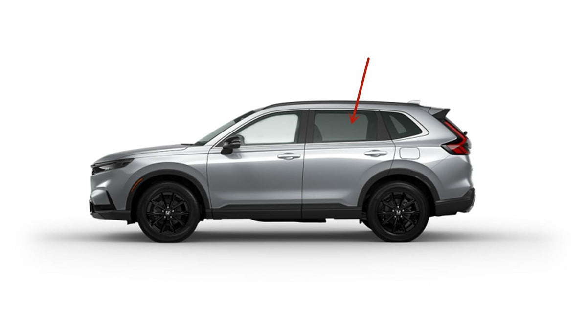 Tempered Driver Left Side Rear Door Window Door Glass Compatible with Honda CR-V 2023-2026 Models