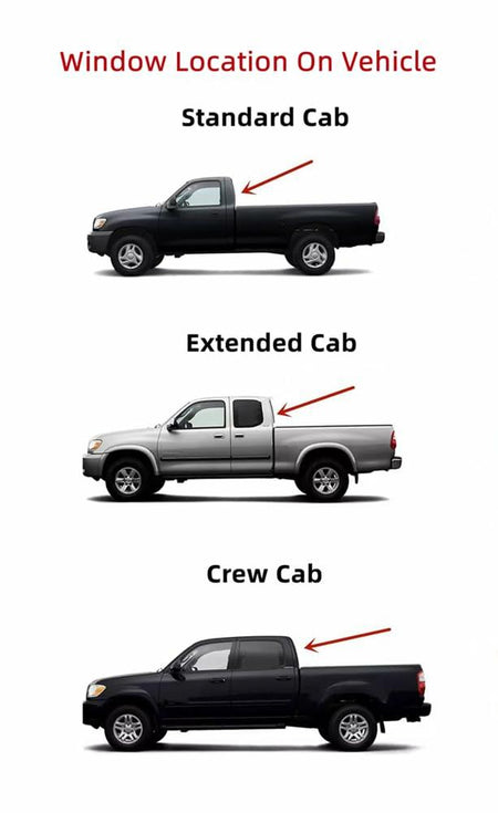 Encapsulated Clear Stationary Rear Window Back Glass Compatible with Toyota Tundra Pickup 2000-2006 Models