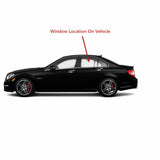 Tempered Driver Left Side Rear Door Window Glass Compatible with Mercedes Benz C250 / C300 / C350 / C63AMG 4-Door Sedan 2012-2014 Models
