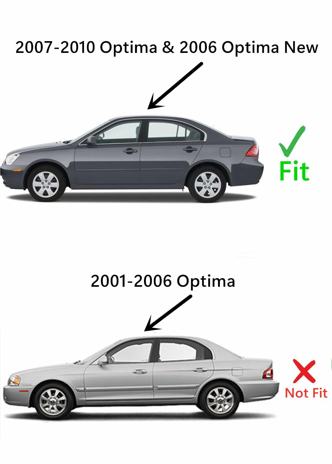 Heated Rear Back Window Back Glass Compatible with Kia Optima 2007-2010 Models (Also Fit 2006 Optima New Style)