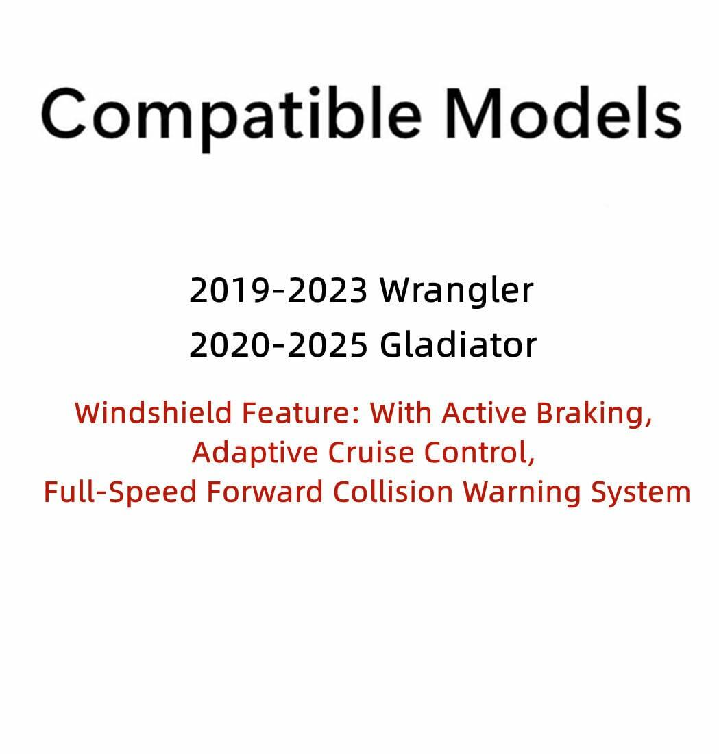 Laminated Front Windshield Window Glass Compatible with Jeep Wrangler 2018-2023/ Gladiator 2020-2025 Models W/ Feature