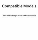 Heated Back Window Back Glass Compatible with Chrysler Sebring 2 Door Hardtop Convertible 2001-2006 Models