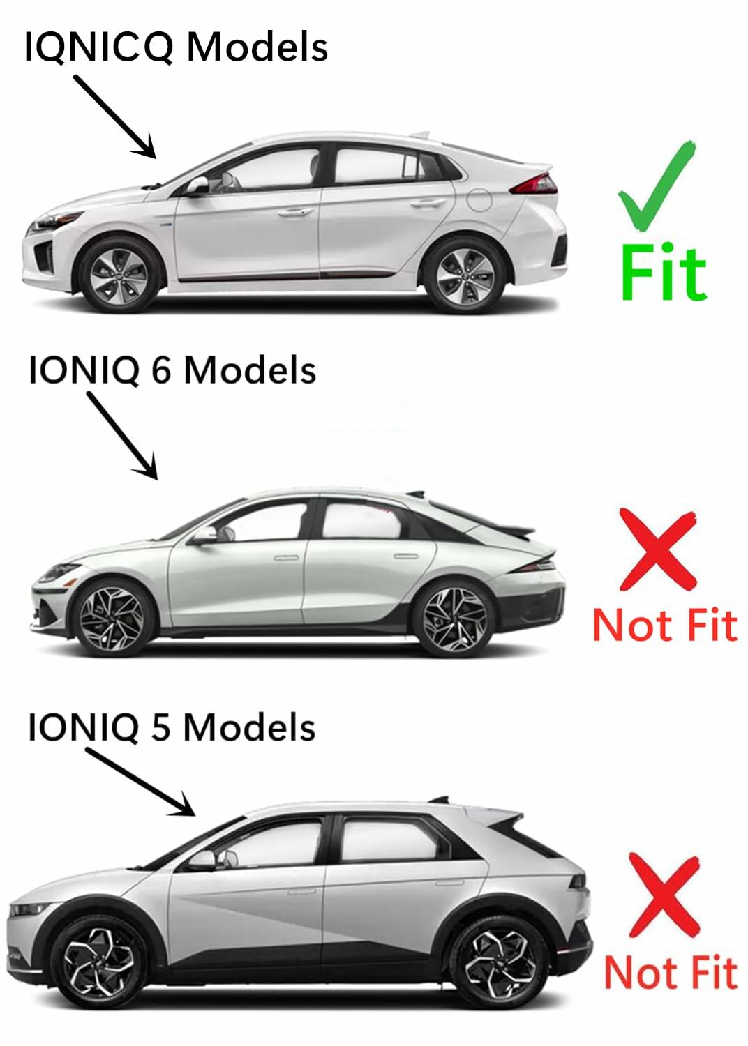 Heated Lower Back Window Glass Compatible with Hyundai Ioniq Hybrid 2017-2023 Models (Not For Ioniq 5 or Ioniq 6)