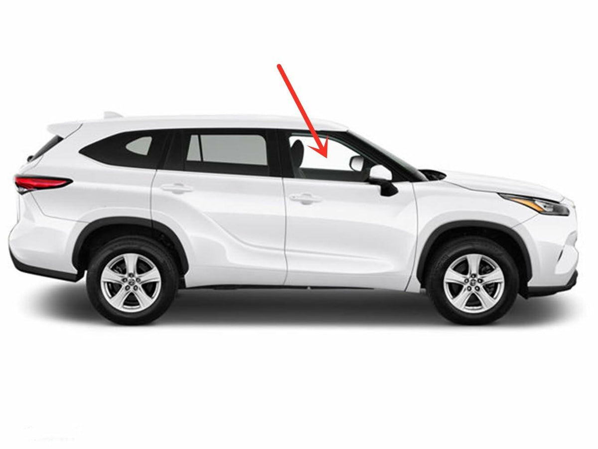 Laminated Passenger Right Side Front Door Window Door Glass Compatible with Toyota Highlander 2020-2025 Models