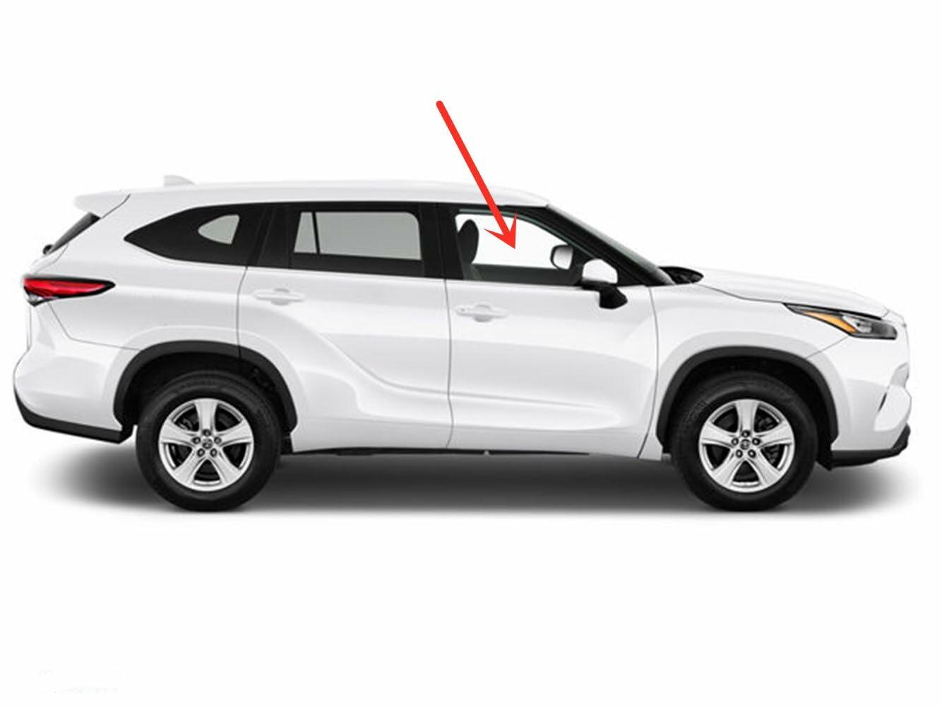 Laminated Passenger Right Side Front Door Window Door Glass Compatible with Toyota Highlander 2020-2025 Models