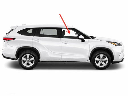 Laminated Passenger Right Side Front Door Window Door Glass Compatible with Toyota Highlander 2020-2025 Models