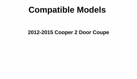 Tempered Driver Left Side Door Window Door Glass Compatible with Mini Cooper 2-Door Coupe 2012-2015 Models