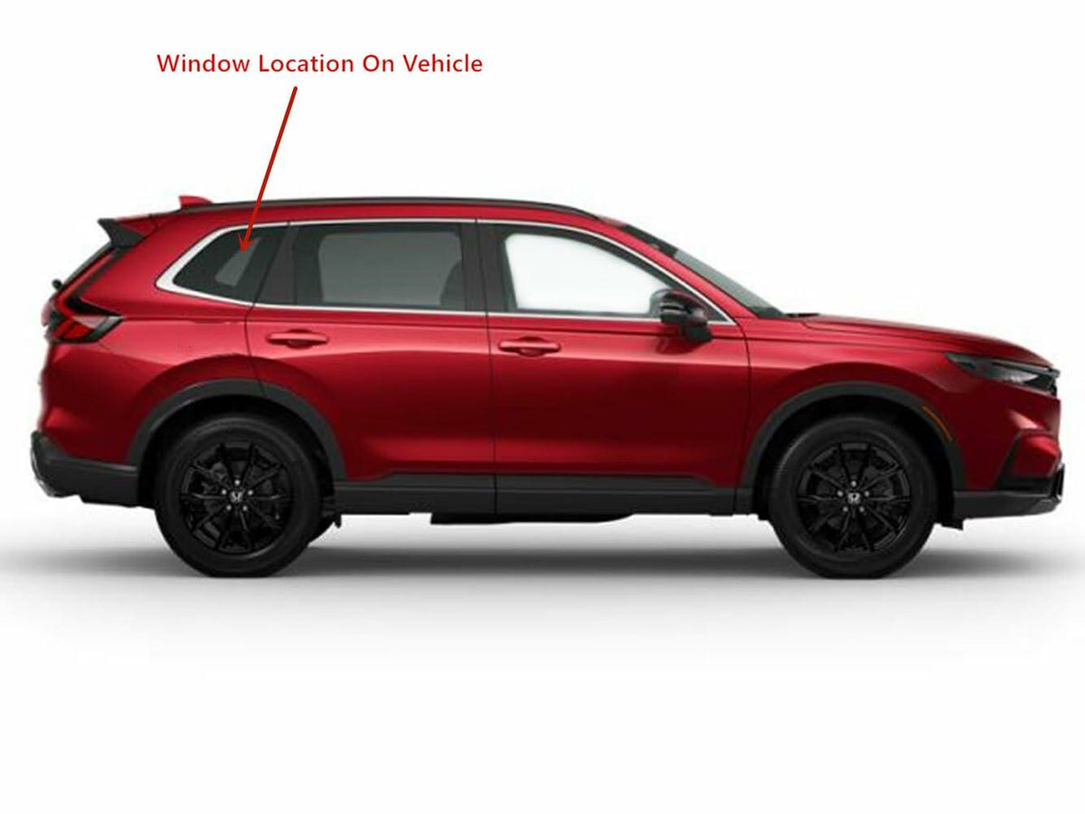 Chrome Molding Factory Privacy Color Passenger Right Side Quarter Window Quarter Glass Compatible with Honda CR-V 2023-2026 Models