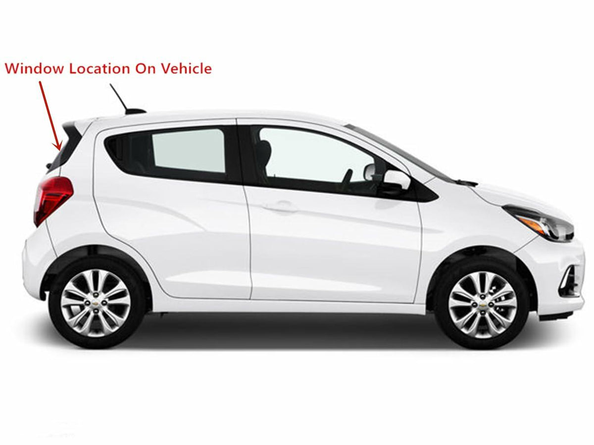 Heated Back Window Back Glass Compatible with Chevrolet Spark 2013-2015 Models