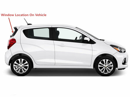 Heated Back Window Back Glass Compatible with Chevrolet Spark 2013-2015 Models