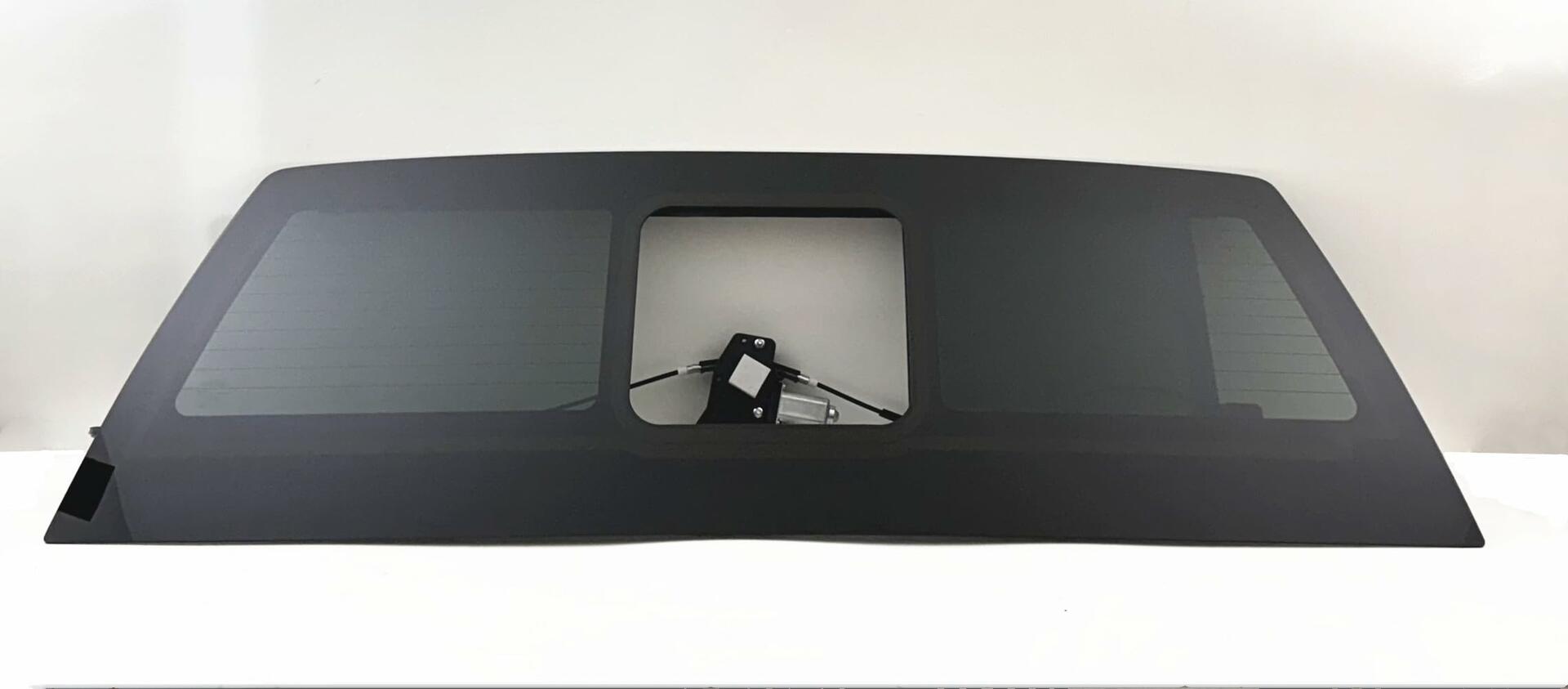 W/ Motor Heated Sliding Back Window Glass Back Power Slider Compatible with Ford F250 / F350 / F450 / F550 Pickup 2017-2026 Models