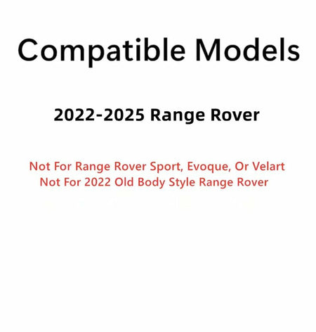 Tempered Passenger Right Side Rear Door Window Glass Compatible with Land Rover Range Rover 2022-2025 Models (Not For Sport, Evoque, Velart)