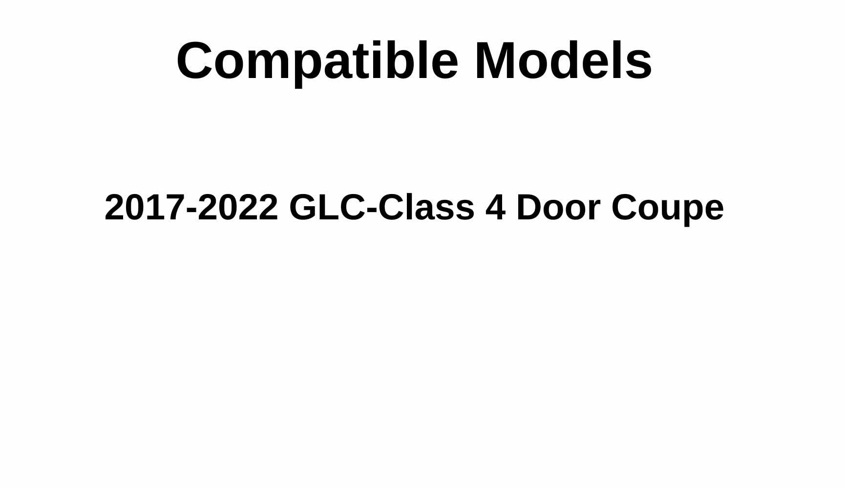 Privacy Driver Left Side Rear Door Window Door Glass Compatible with Mercedes Benz GLC300 / GLC350e / GLC43 AMG / GLC63 AMG 4 Door Coupe 2017-2022 Models