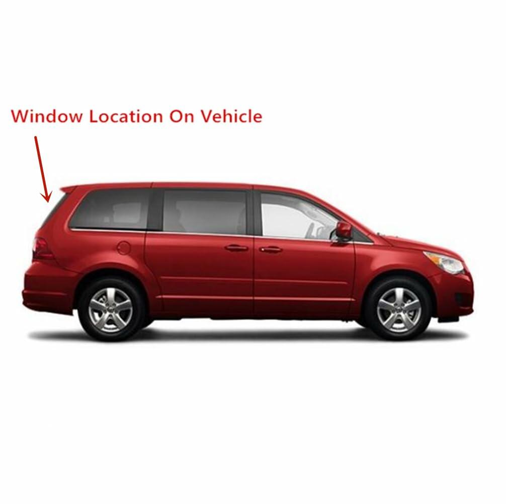 Heated Back Tailgate Window Back Glass Compatible with Volkswagen Routan 2009-2012 Models