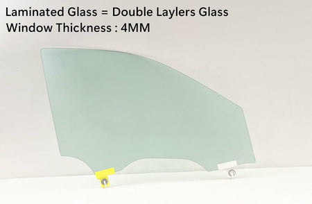 4MM Laminated Passenger Right Side Front Door Window Door Glass Compatible with Jeep Grand Cherokee 2022-2026 / Grand Cherokee L 2021-2026 Models