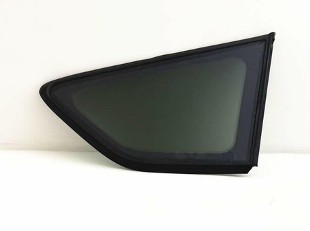 Tempered Driver Left Side Rear Quarter Window Quarter Glass Black Frame Style Compatible with Ford Escape 2013-2019 Models