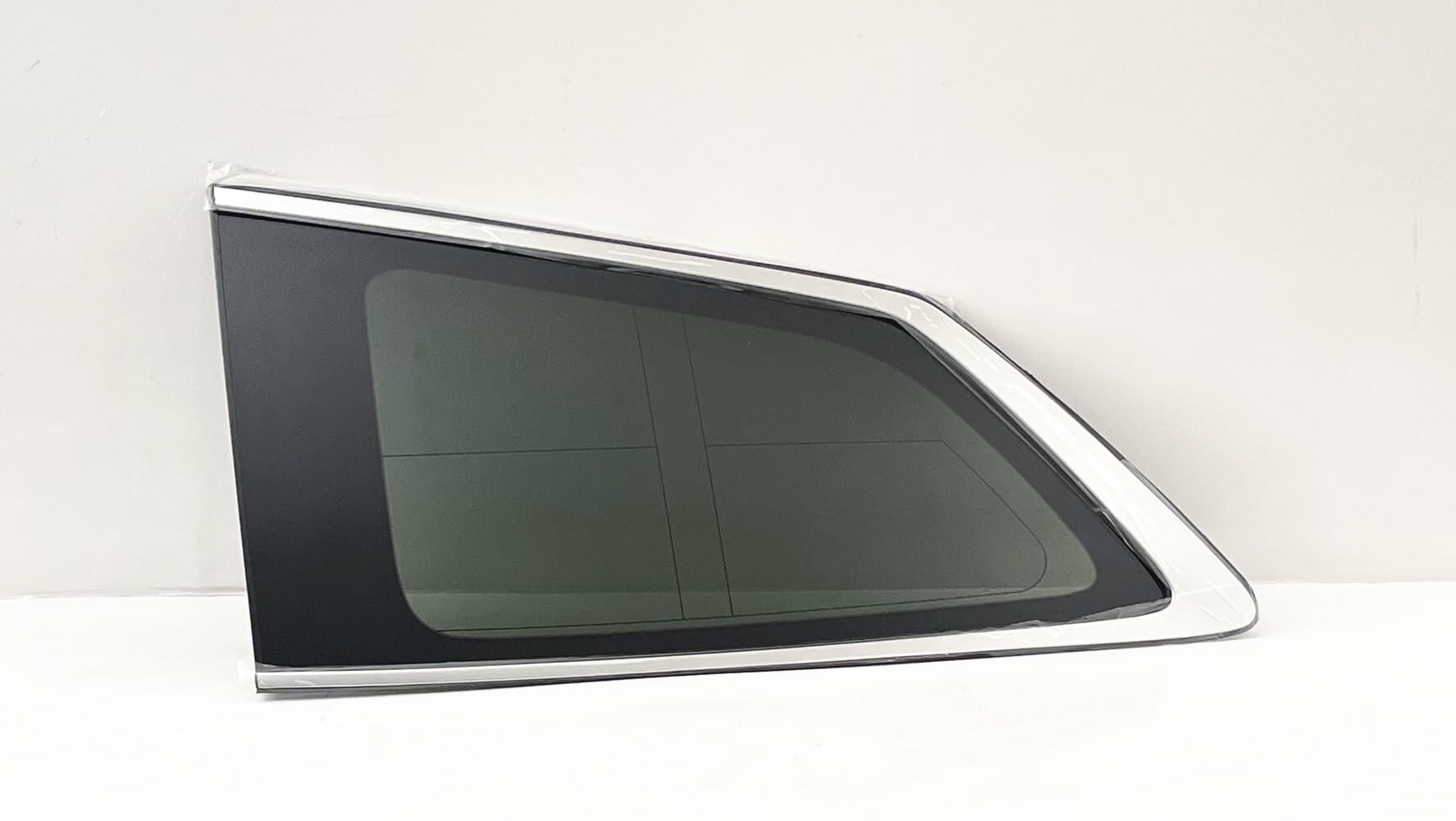 W/ Navigation Feature Tempered Driver Left Side Quarter Window Quarter Glass Compatible with Honda Pilot 2016-2022 Models