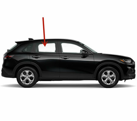 Clear Passenger Right Side Rear Door Window Door Glass Compatible with Honda HR-V 2023-2026 Models