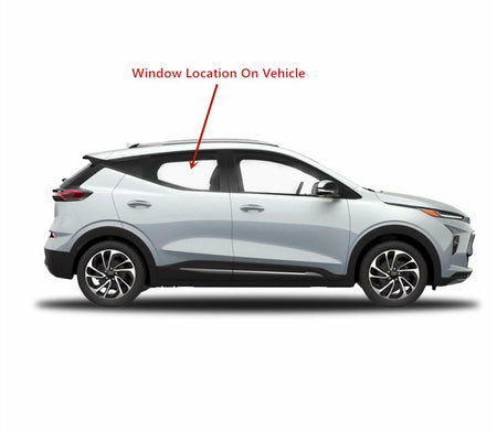 Tempered Passenger Right Side Rear Door Window Door Glass Compatible with Chevrolet Bolt EUV 2022-2023 Models (Not For Bolt EV)