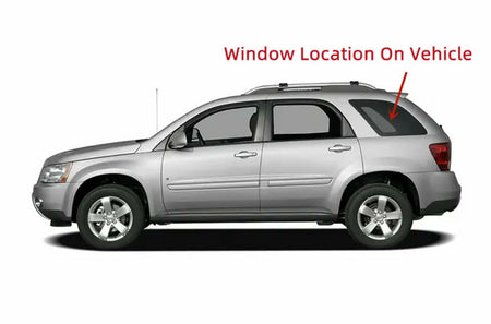 Privacy Driver Left Side Quarter Window Quarter Glass Compatible with Chevrolet Equinox 2005-2007 Pontiac Torrent 2006-2007 Models