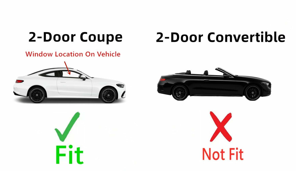 Tempered Passenger Right Side Door Window Door Glass Compatible with Mercedes Benz CLE300 CLE450 CLE53 AMG 2 Door Coupe 2024-2025 ( Not Fit Convertible )