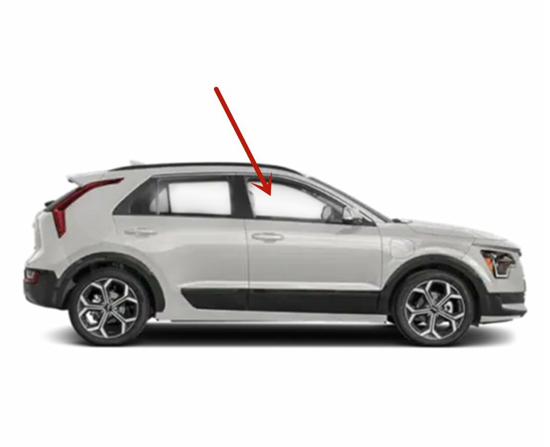 Laminated Passenger Right Side Front Door Window Door Glass Compatible with Kia Niro / Niro EV 2023-2026 Models