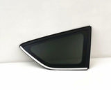 Tempered Passenger Right Side Rear Quarter Window Quarter Glass Chrome Frame Style Compatible with Ford Escape 2013-2019 Models